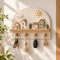 Sarviqo™ Sunlit Village Arch Wall Key Holder main view