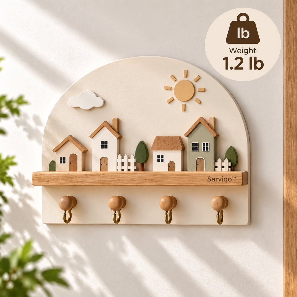Sarviqo™ Sunlit Village Arch Wall Key Holder weight