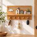 Sarviqo™ Woven Bamboo Village Wall Storage & Peg Rack product main photo